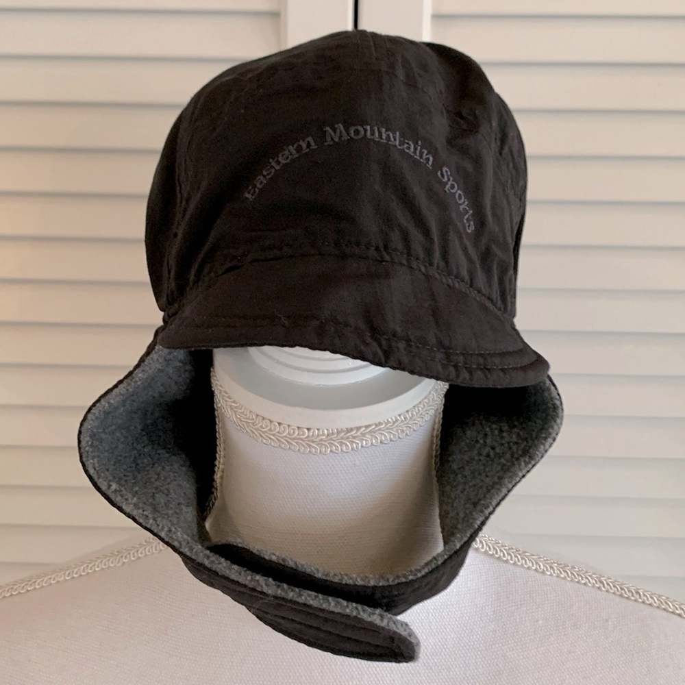 Eastern Mountain Sports Trapper Hat Winter Fleece Lined Made in the USA Cap